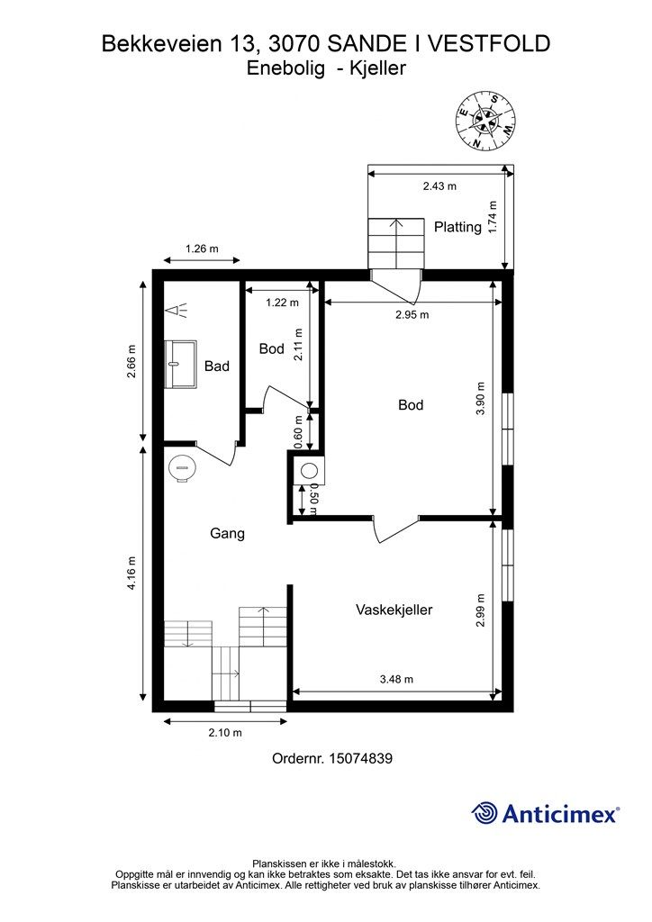 Plantegning - Kjeller