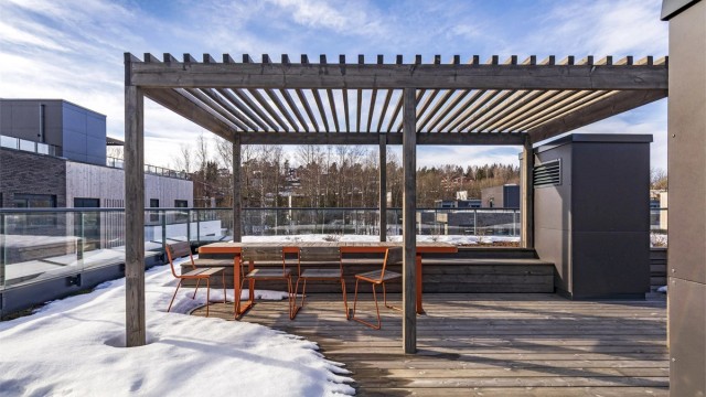 Borettslaget har 3 felles takterrasser til glede for beboerne