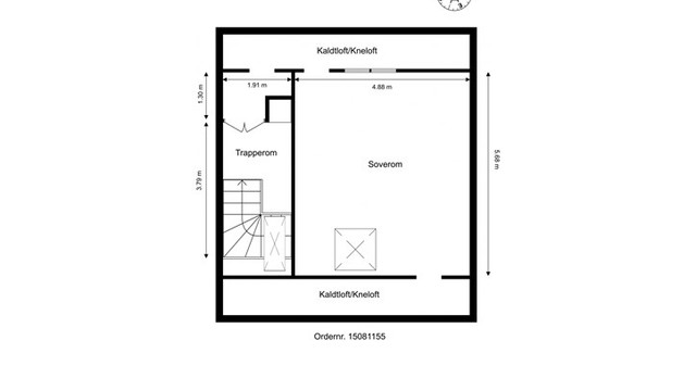 Veiledende skisse av andre etasje.