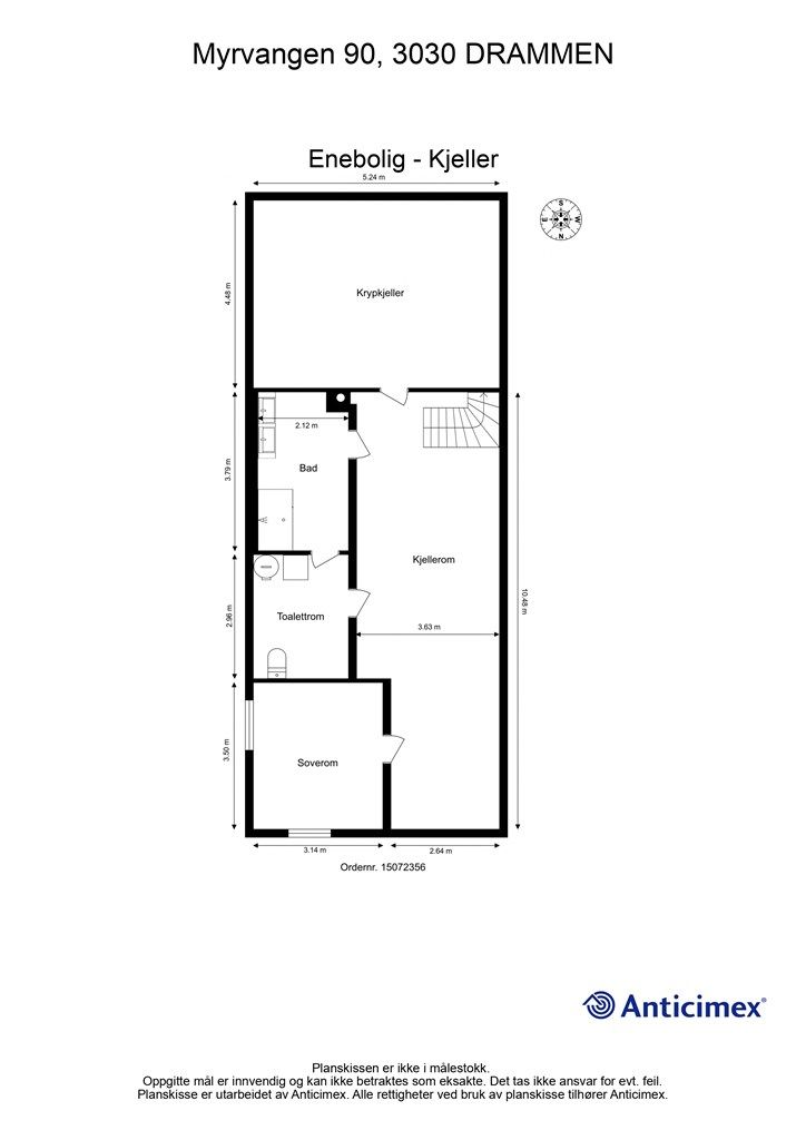 Plantegning- Kjeller