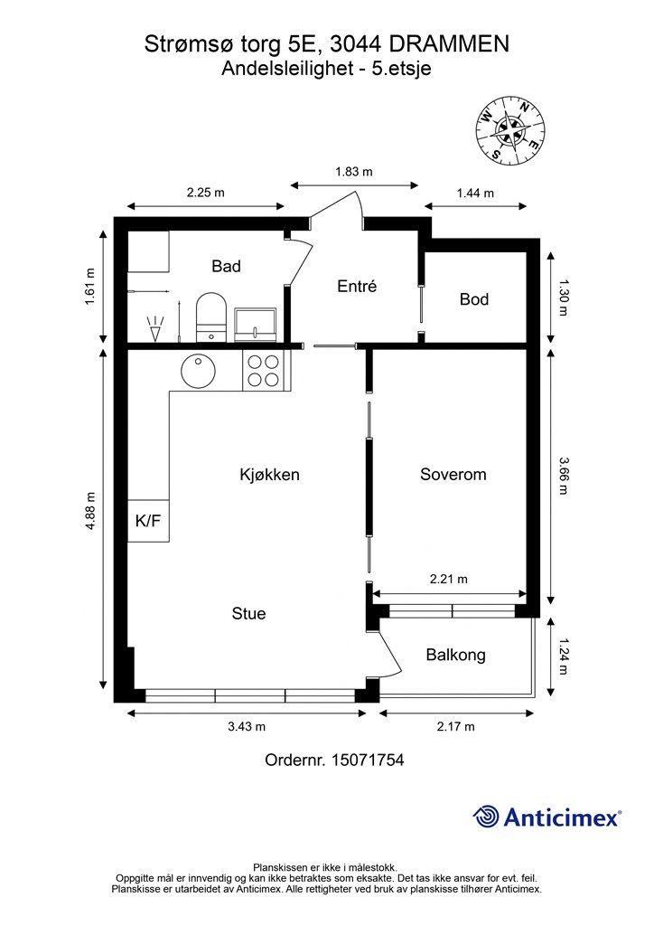 Plantegning - 5. etasje