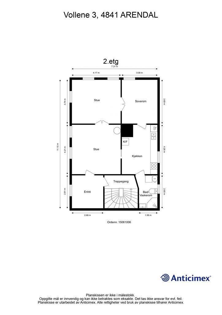 Plantegning 2. etasje