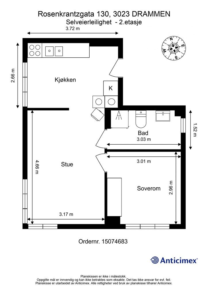 Plantegning - 2. etasje