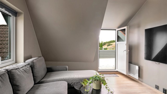 Utgang til altan/takterrasse.
