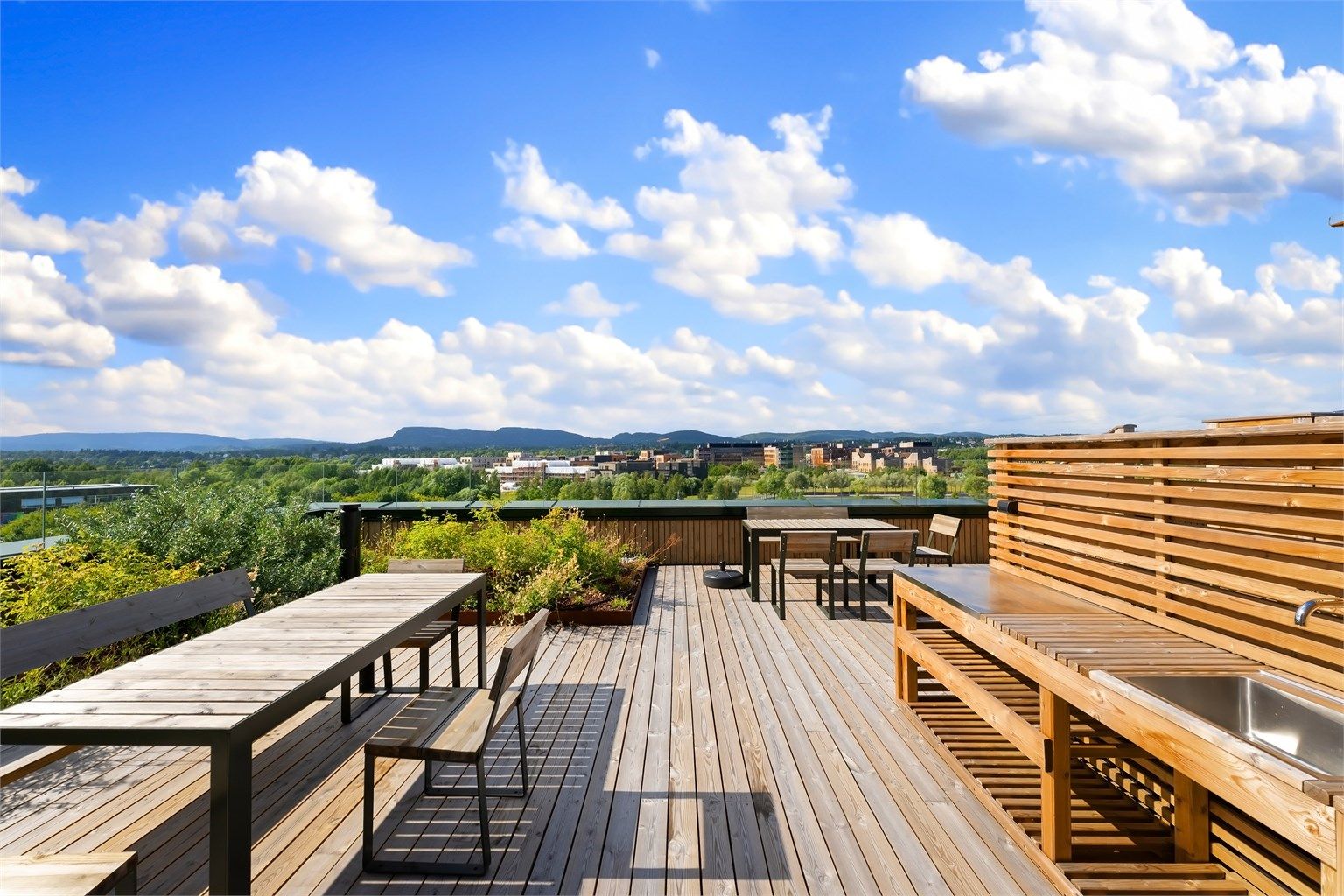 Sameiet har en fantastisk takterrasse med 360 panorama