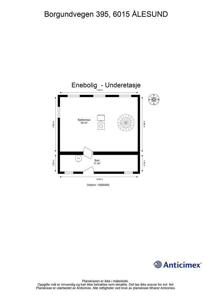 Plantegning - Underetasje