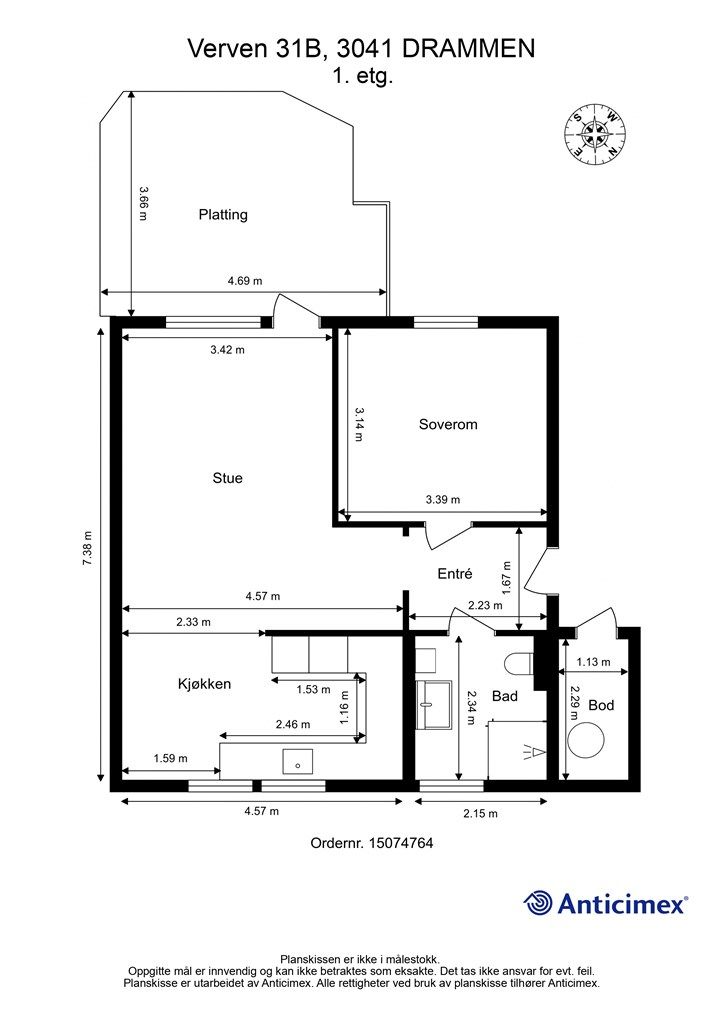 Plantegning - 1. etasje