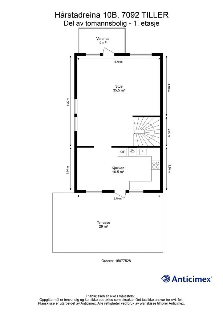 Planskisse 1. etasje. 