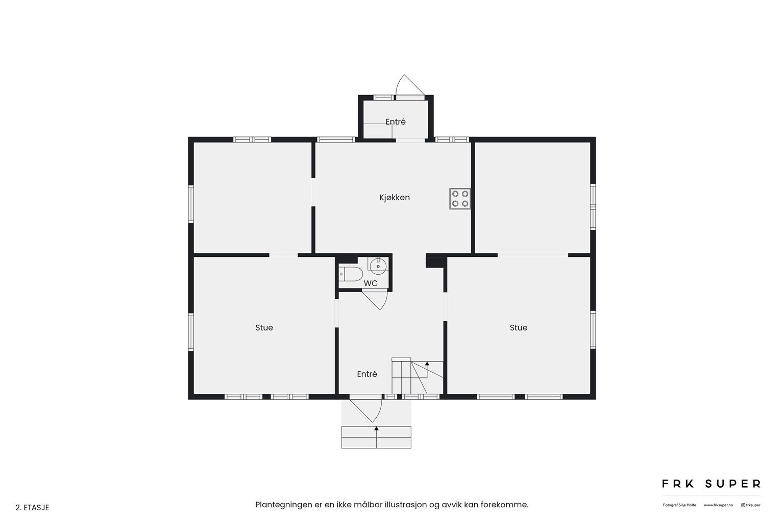 Plantegning hovedetasje