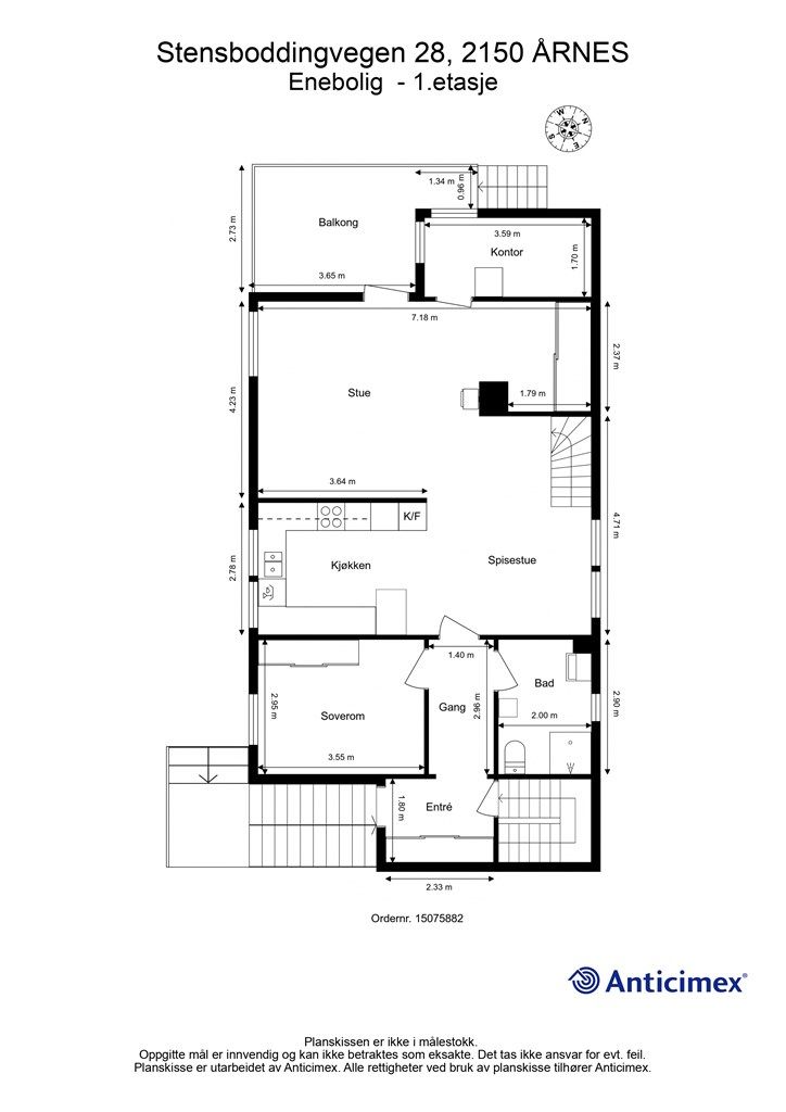Plantegning - 1.etasje.