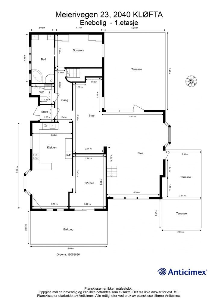 Plantegning 1. etasje