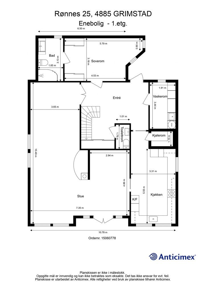Plantegning 1. etasje