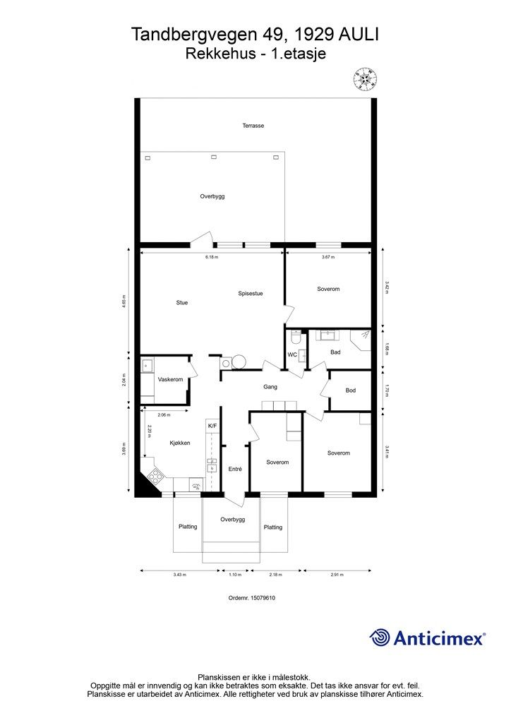 Plantegning - 1.etasje.