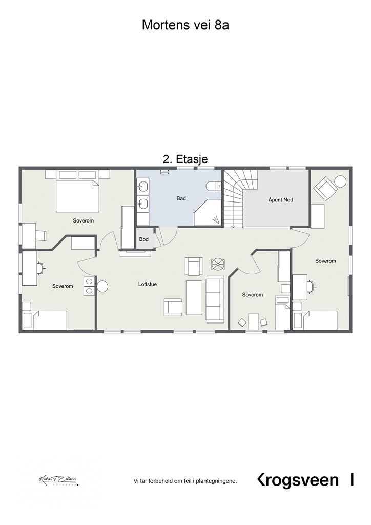 Plantegning 2. etasje.