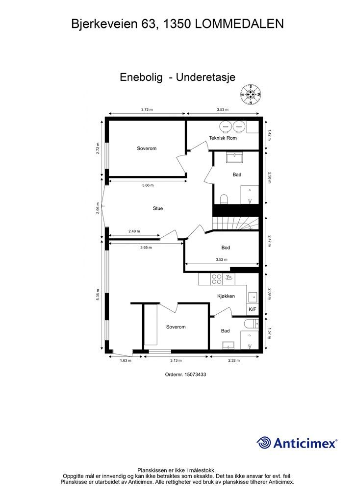 Plantegning underetasje