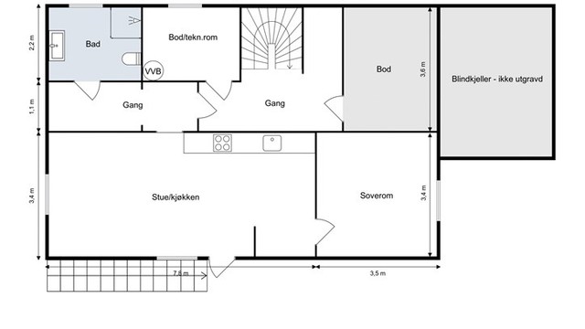 Skovlyveien 1 A - Underetasje