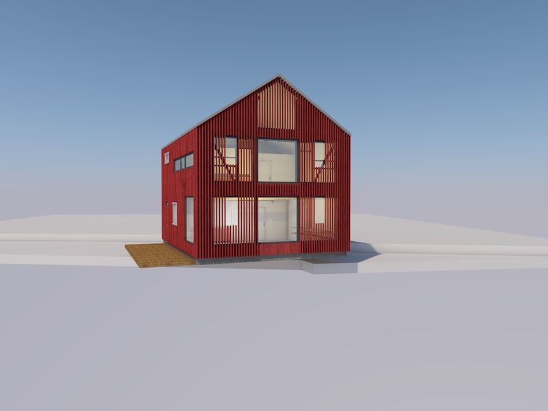 Forslag/skisse til framtidig nytt bryggehus (Norgeshus)