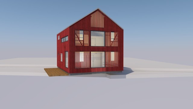 Forslag/skisse til framtidig nytt bryggehus (Norgeshus)