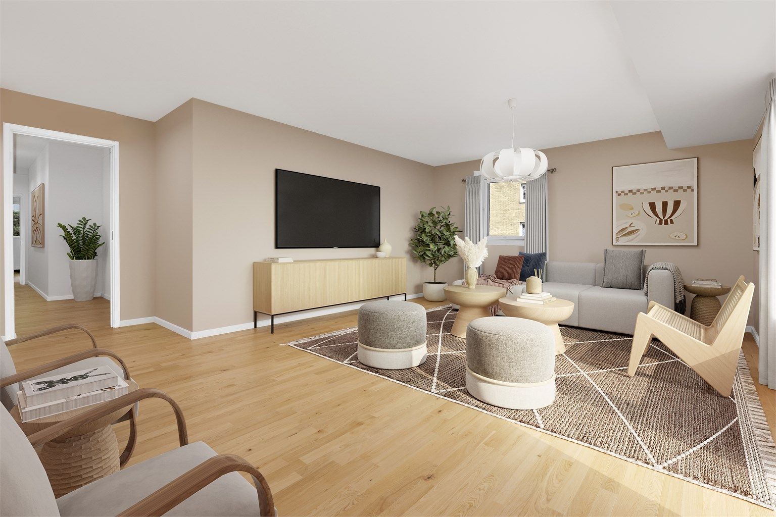 Velkommen til Hamangskogen 35 presentert av Marius Stormfelt v/Krogsveen Sandvika. Digital styling/oppussing. 