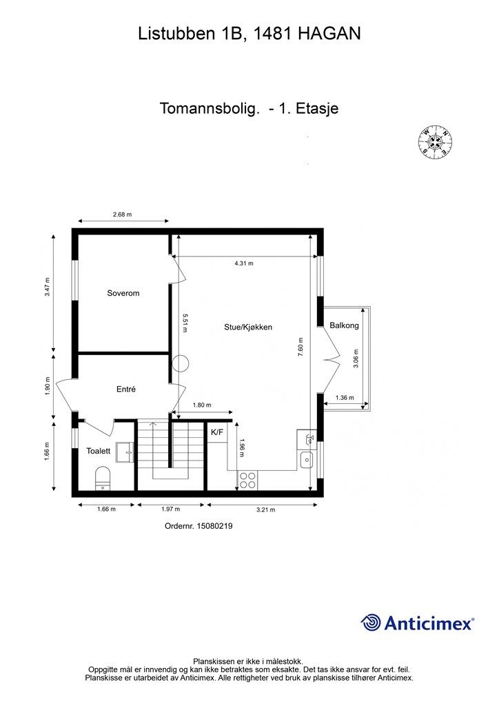 Plantegning 1. Etasje