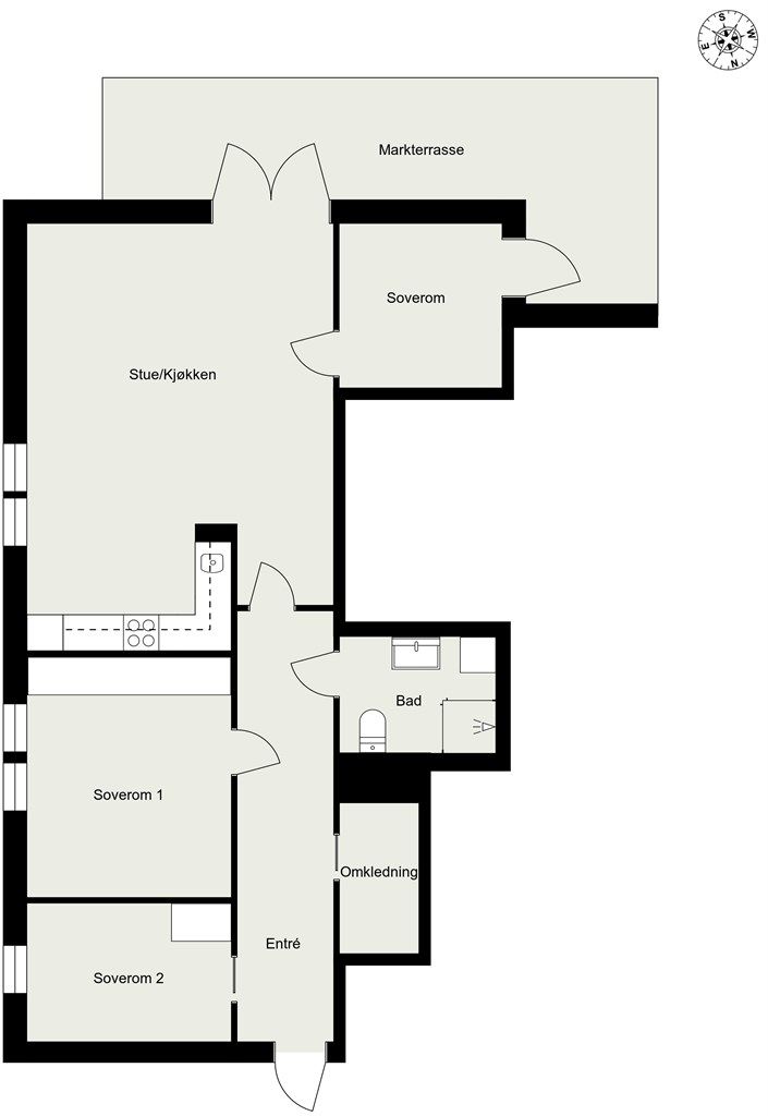 Alternativ plantegning. 