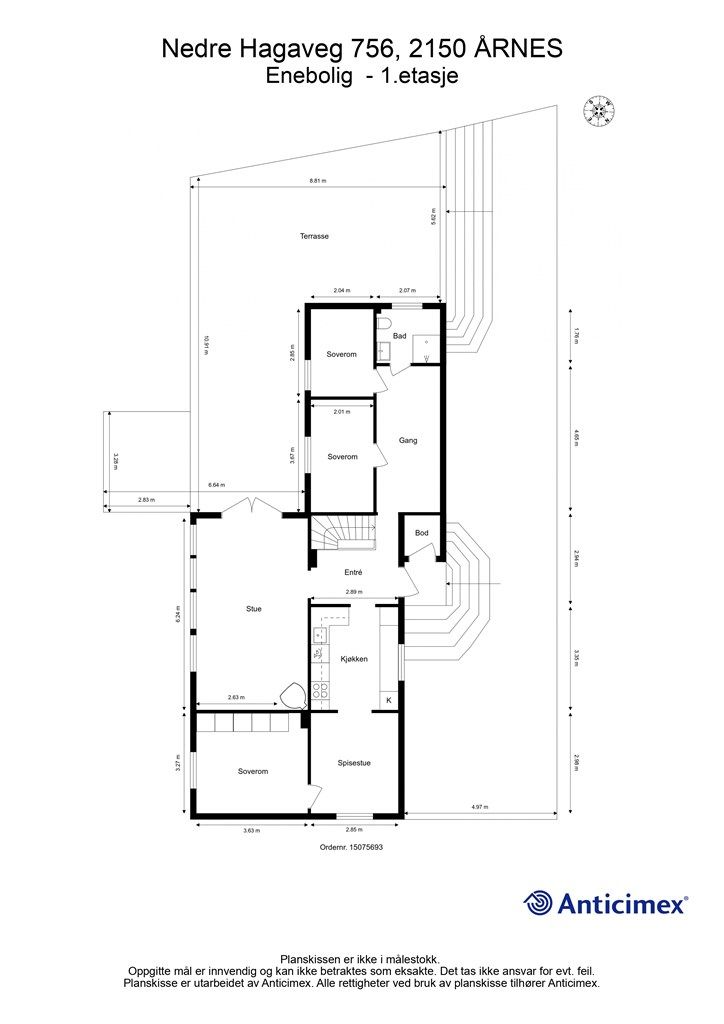Plantegning - 1.etasje.