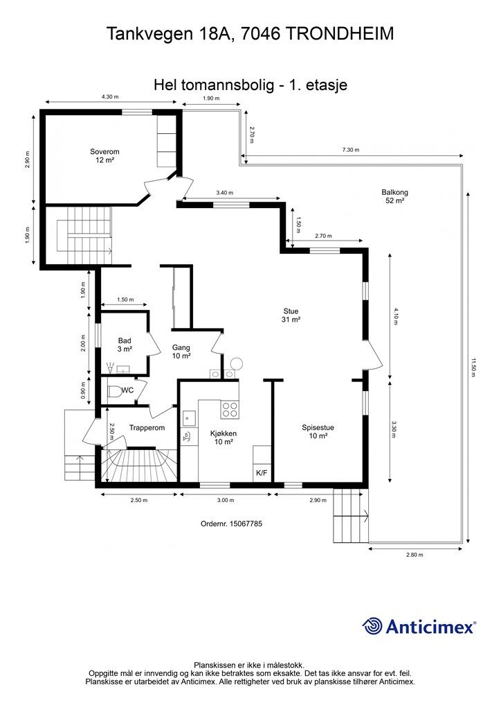 Planskisse 1. etasje.