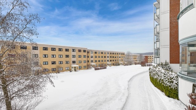 Borettslagets fellesarealer er godt opparbeidet med blant annet lekeplasser og grøntarealer.