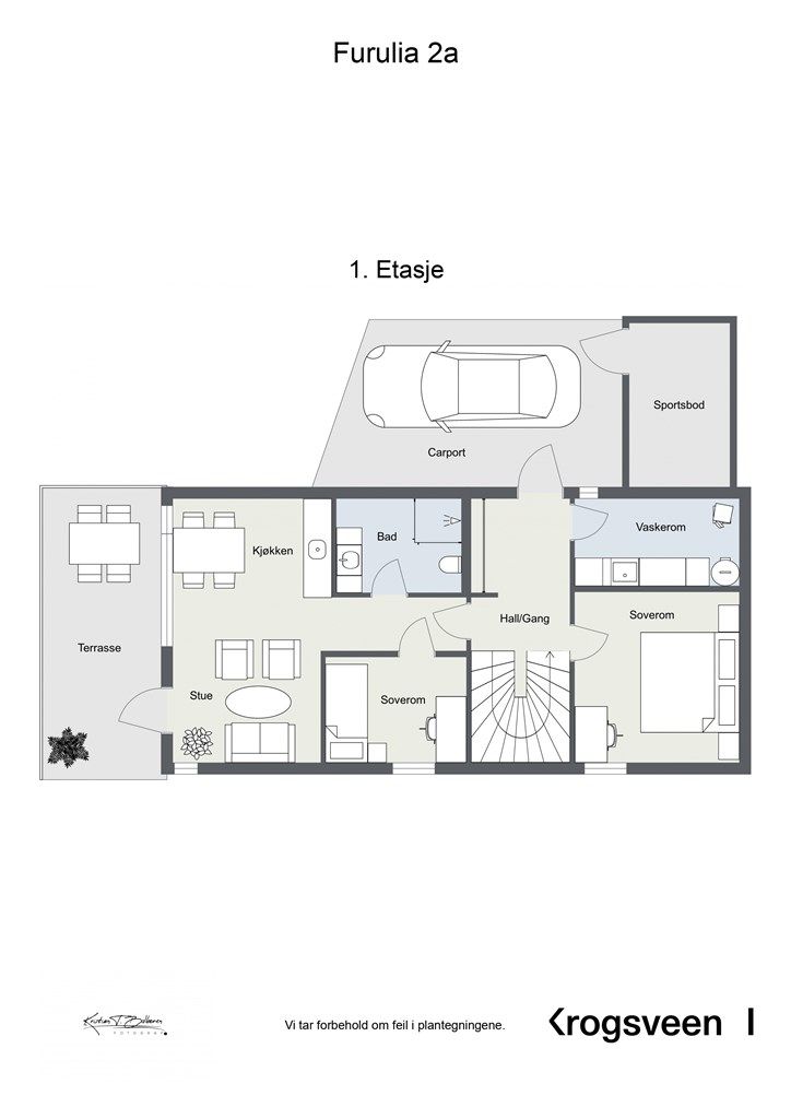 Planskisse 1. etasje.