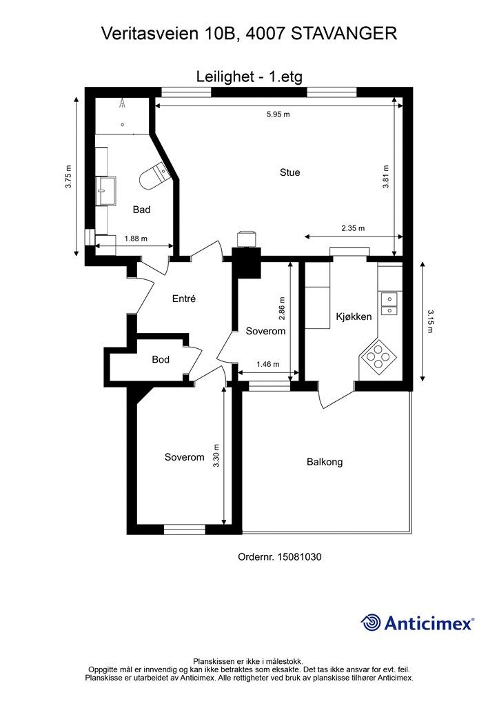 Plantegning 1. etasje.