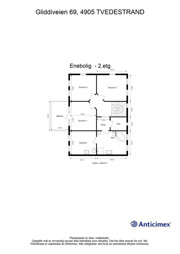 Plantegning 2. etasje
