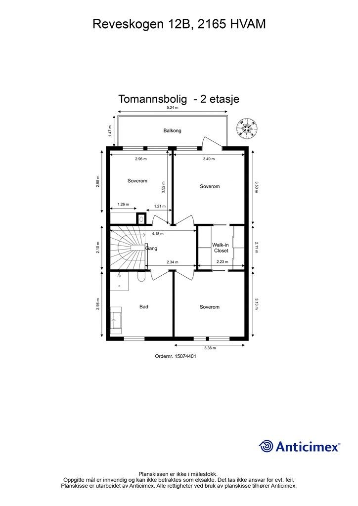 Plantegning - 2 etasje