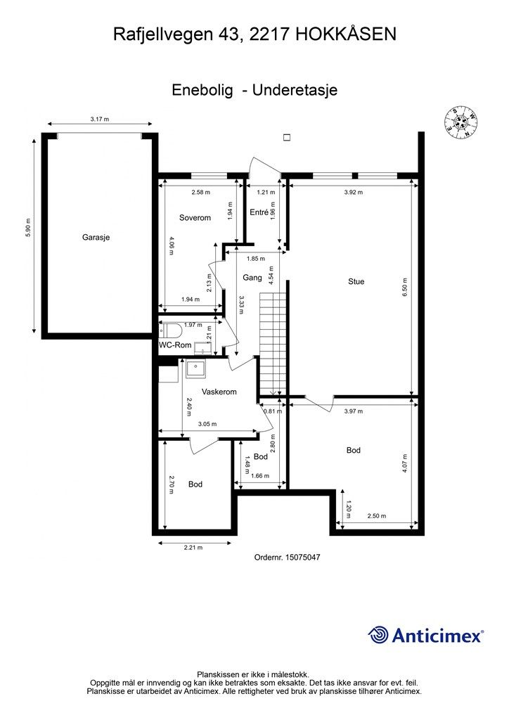 Plantegning - Underetasje
