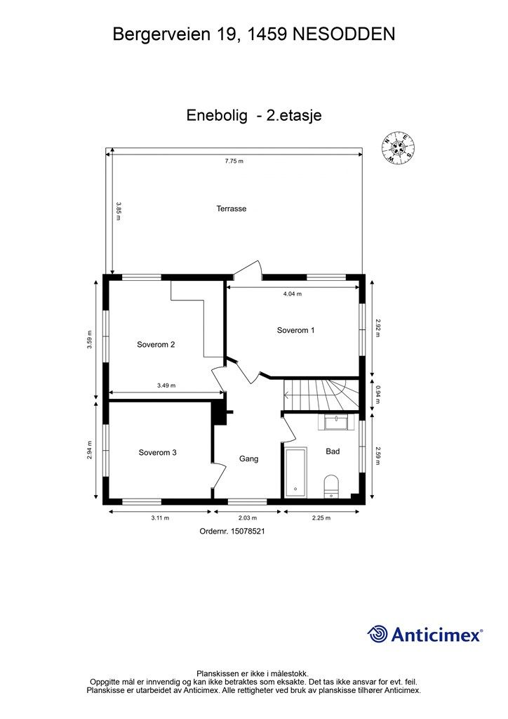 Plantegning 2. etasje
