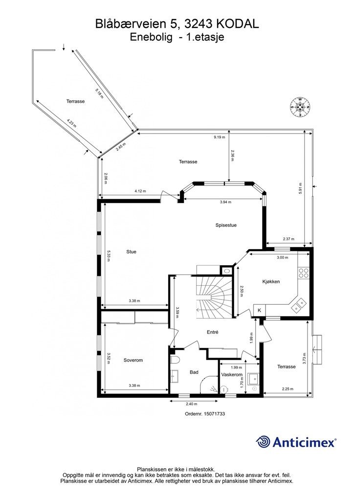 Plantegning 1.etasje