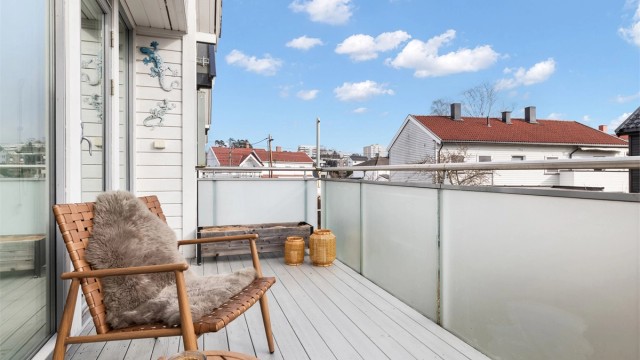 En privat og usjenert uteplass.