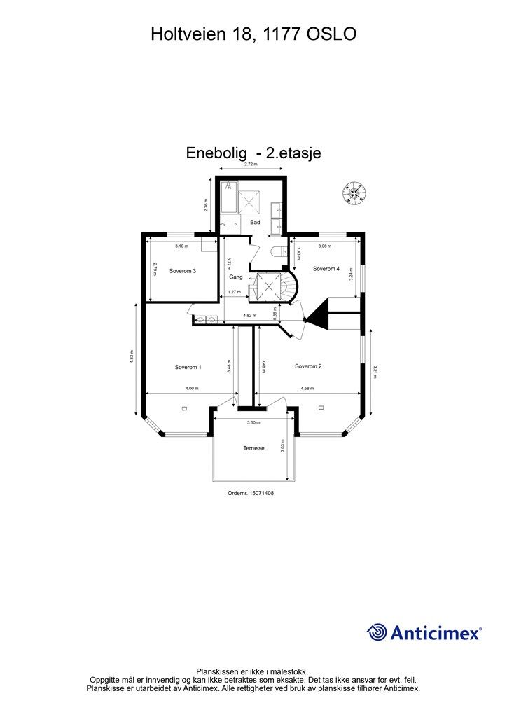 Plantegning - 2. etasje
