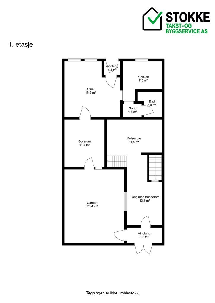 Plantegning 1. etasje