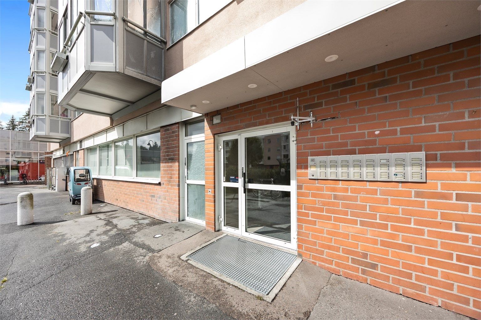 Inngangsparti med calling system