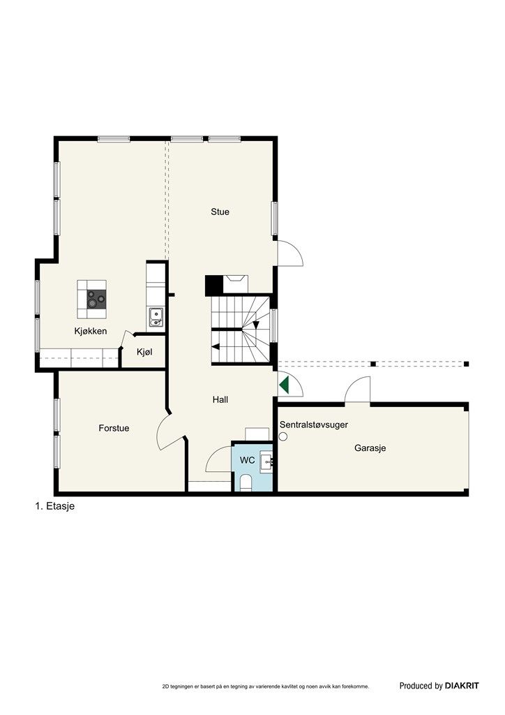 Plantegning 1. etasje