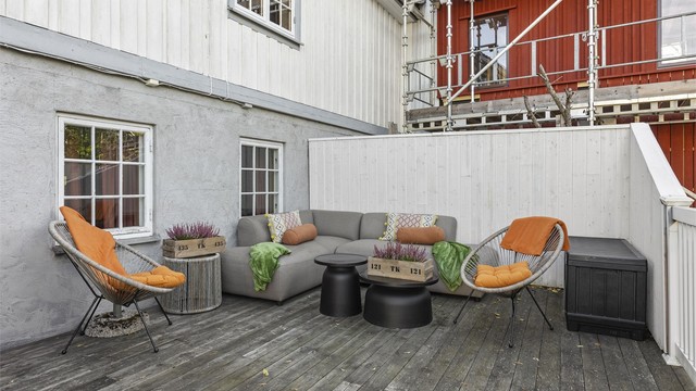 Lun og hyggelig terrasse på 29 kvm.