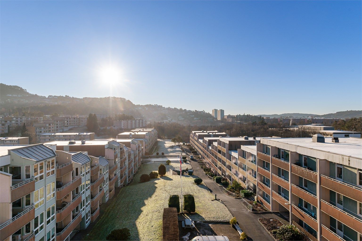 - Helt fantastisk utsikt fra egen balkong -