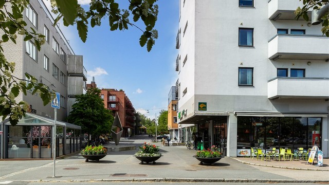 I Ås sentrum finnes dagligvarebutikker som Kiwi og Coop Extra, samt apotek og vinmonopol.