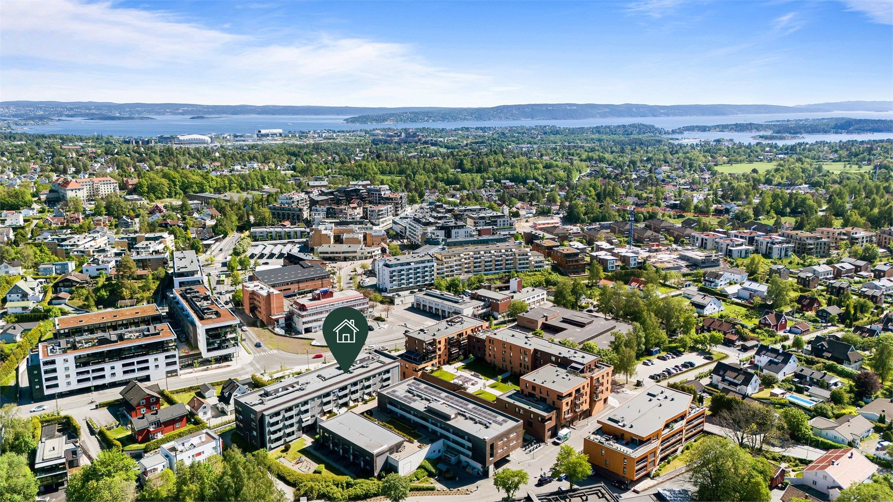 Leiligheten ligger sentralt på Bekkestua!