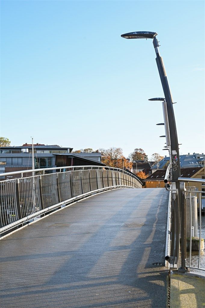 Gangbroen fra Kaldnes til brygga i Tønsberg
