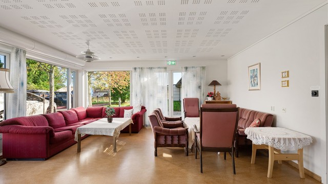 Borettslaget har et fellesrom tilgjengelig for beboerne.