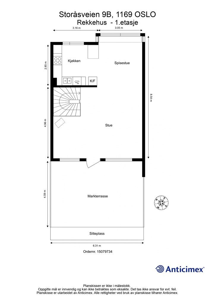 Plantegning - 1. etasje