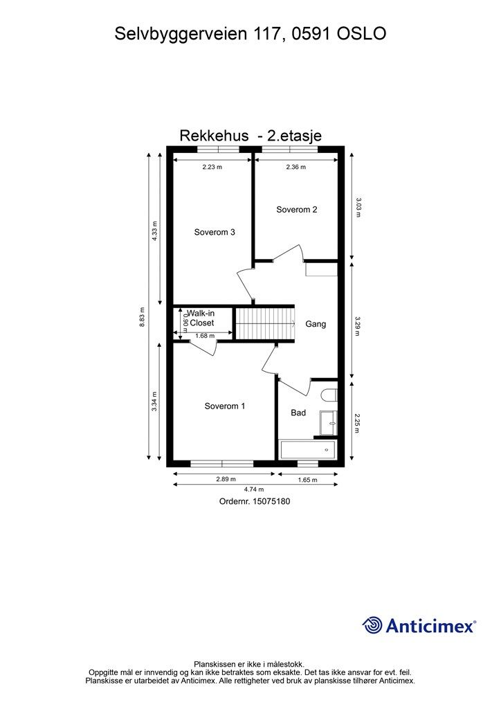 Plantegning - 2.etasje