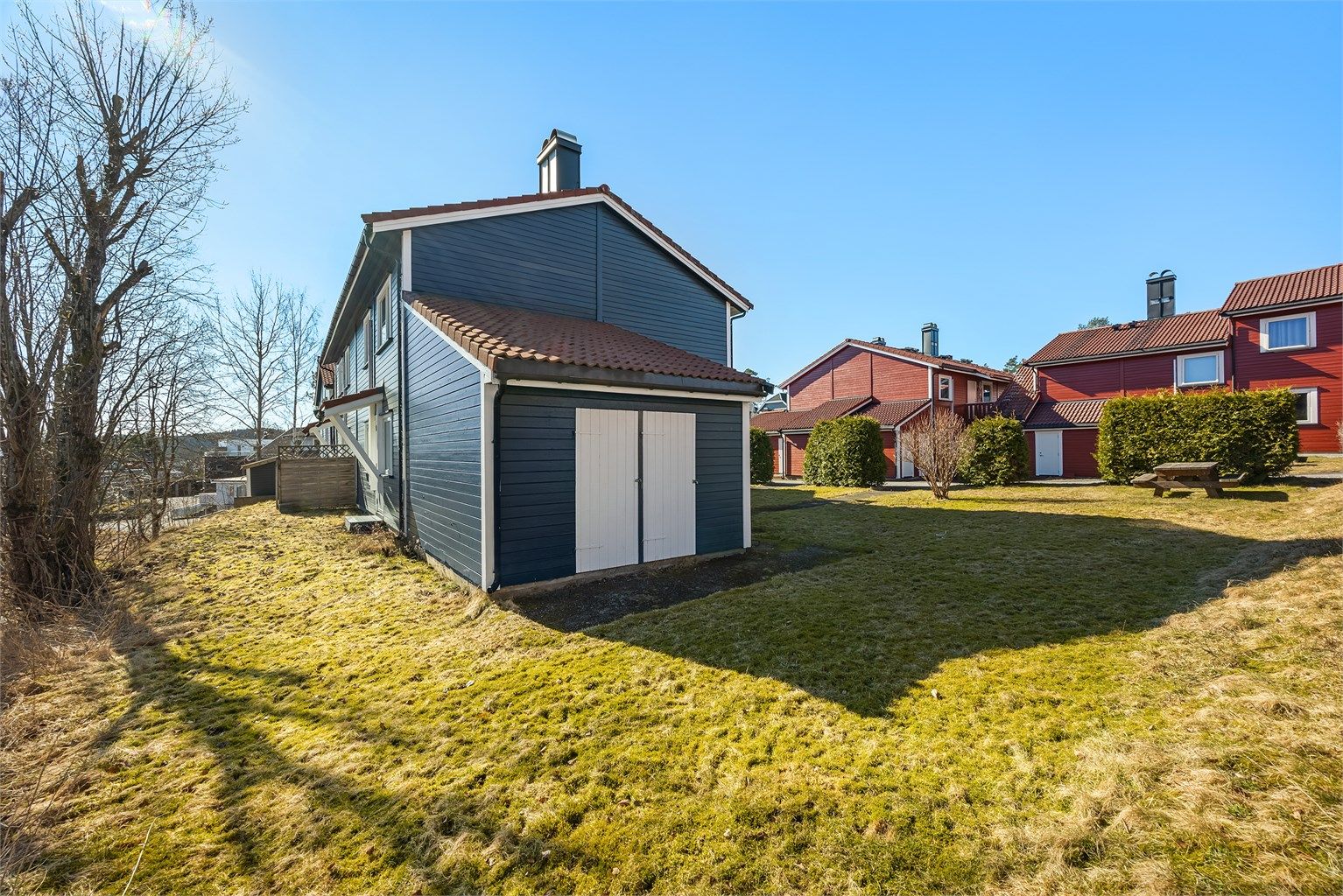 Uteomåde - flotte fellesområder rett utenfor inngangspartiet