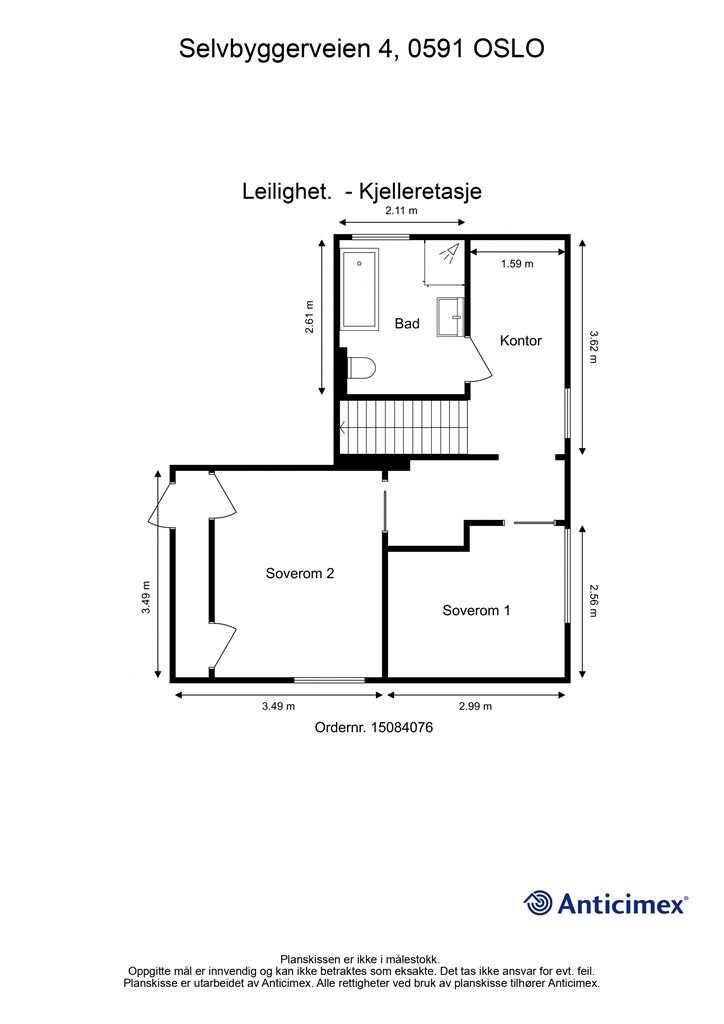 Plantegning - underetasje